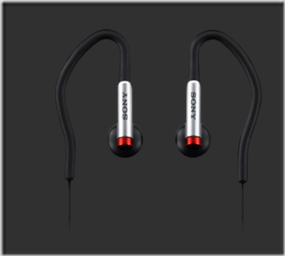  Earphones  Running on Sony Active Style Earbuds   Detachable Over The Ear Hooks  Also